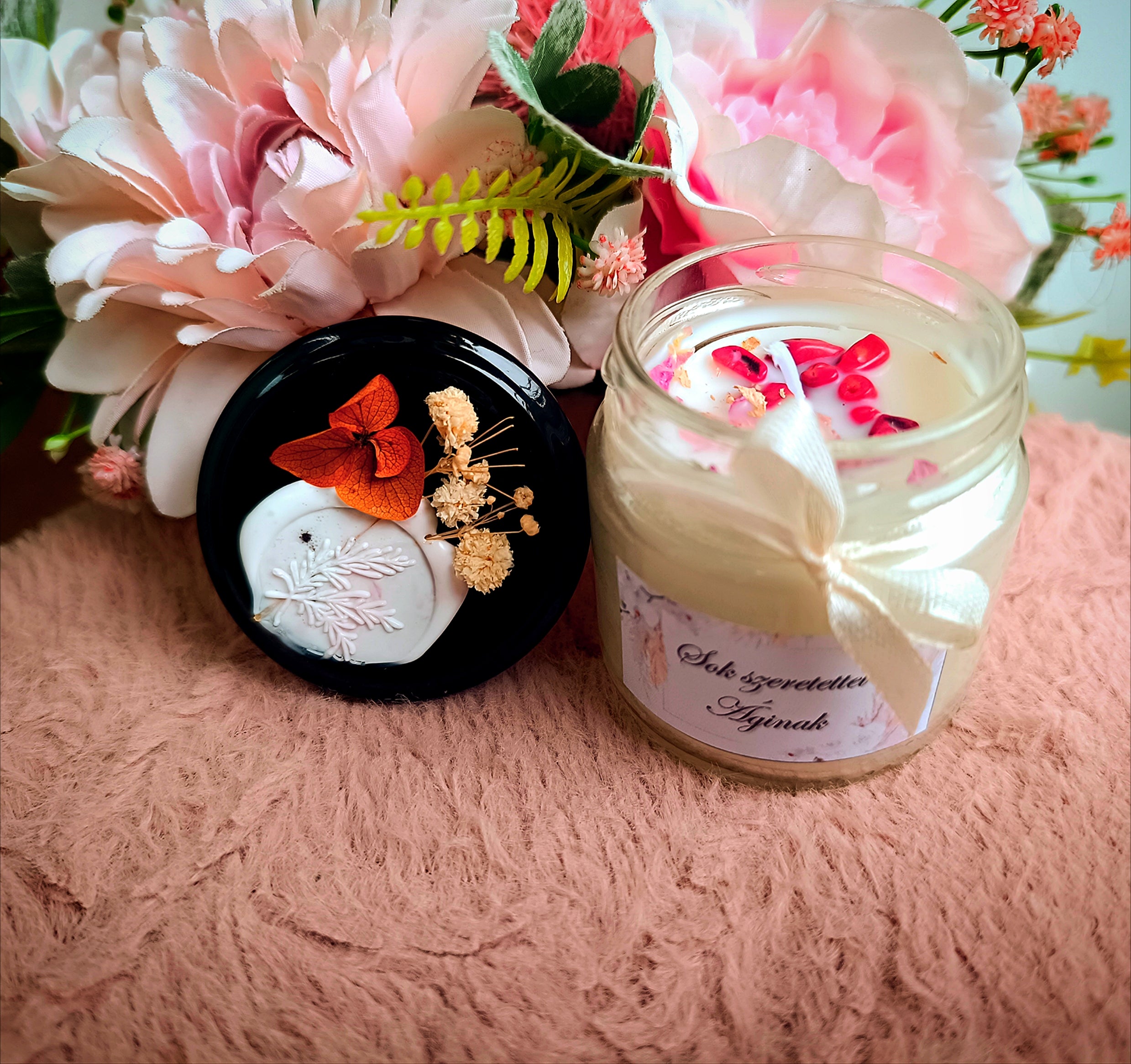 100ml egyedi feliratos szója gyertya